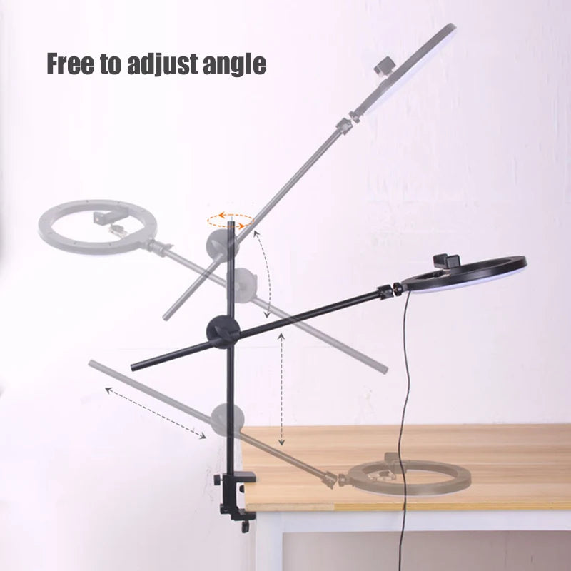 Soporte de disparo superior de escritorio para teléfono.