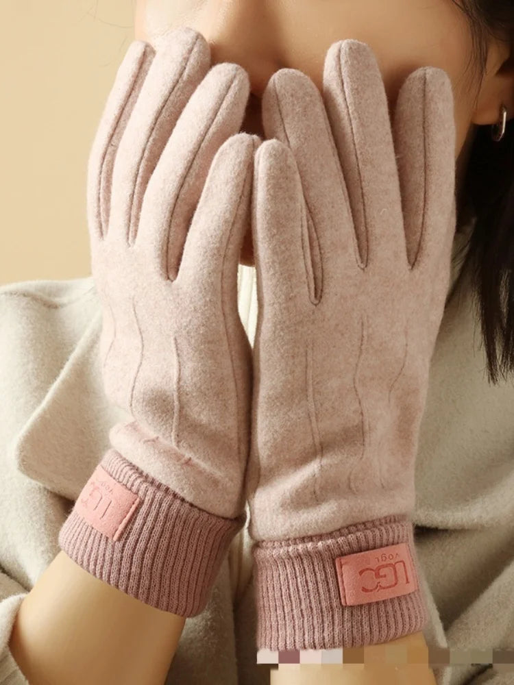 Guantes de invierno táctil.