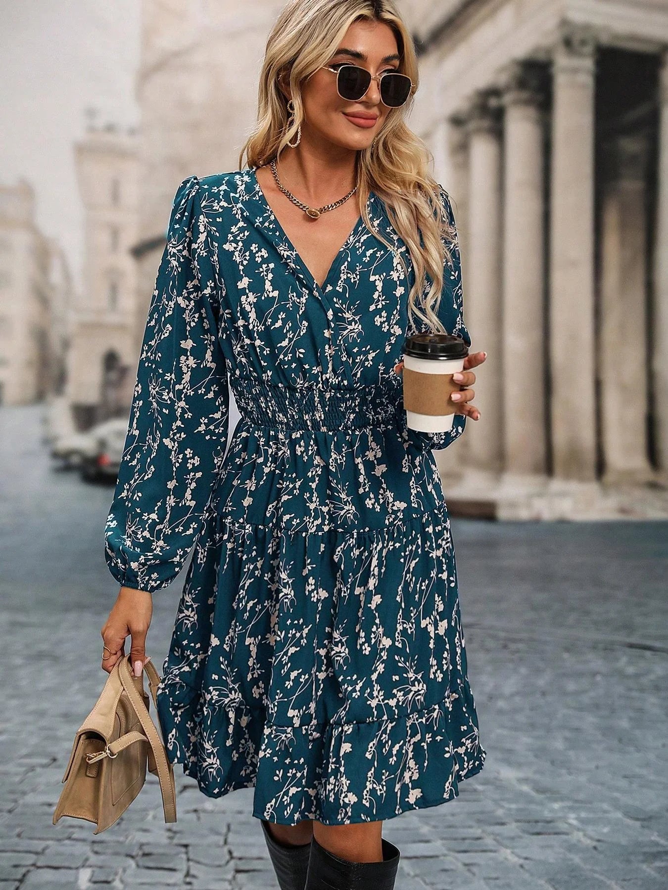 Vestido tejido elegante para mujer