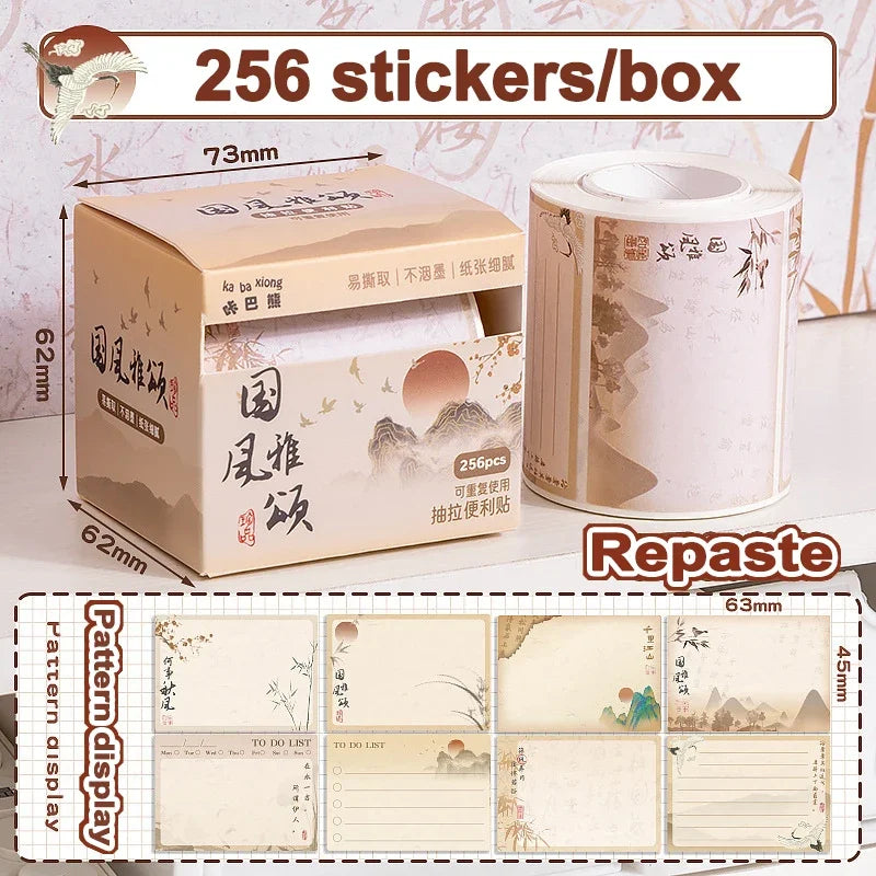 Caja de papel de nota X256unid.