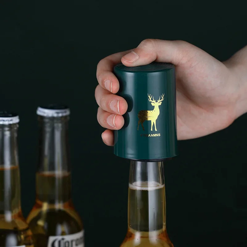 Abridor de botellas de cerveza automático magnético.