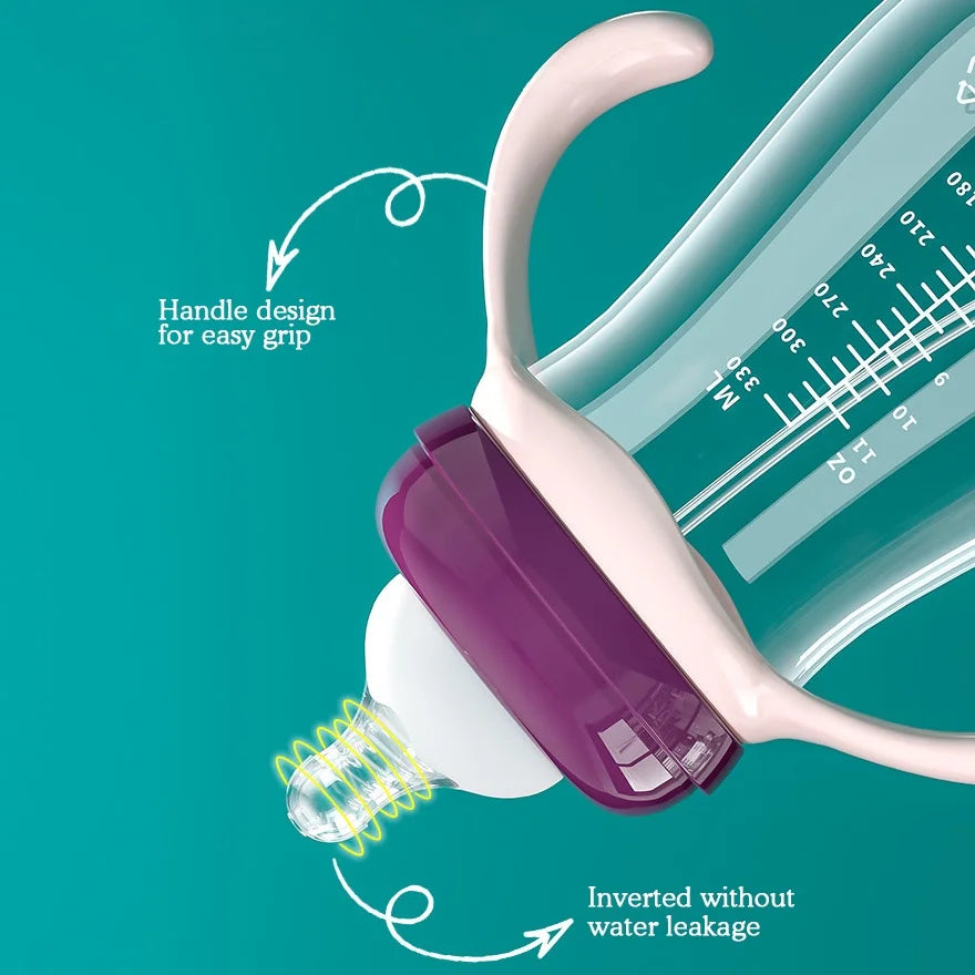 Juego de biberones de leche para bebé.