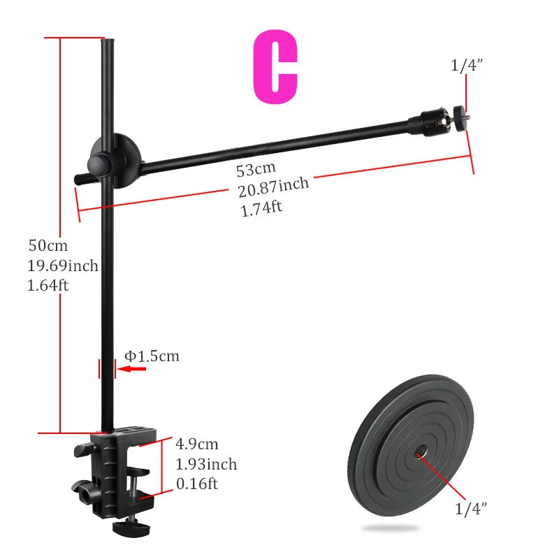 Soporte de disparo superior de escritorio para teléfono.