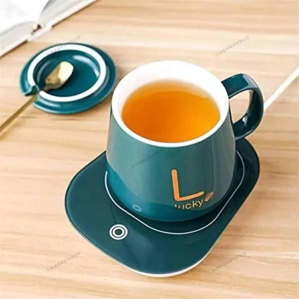 Taza calefactora recargable USB.