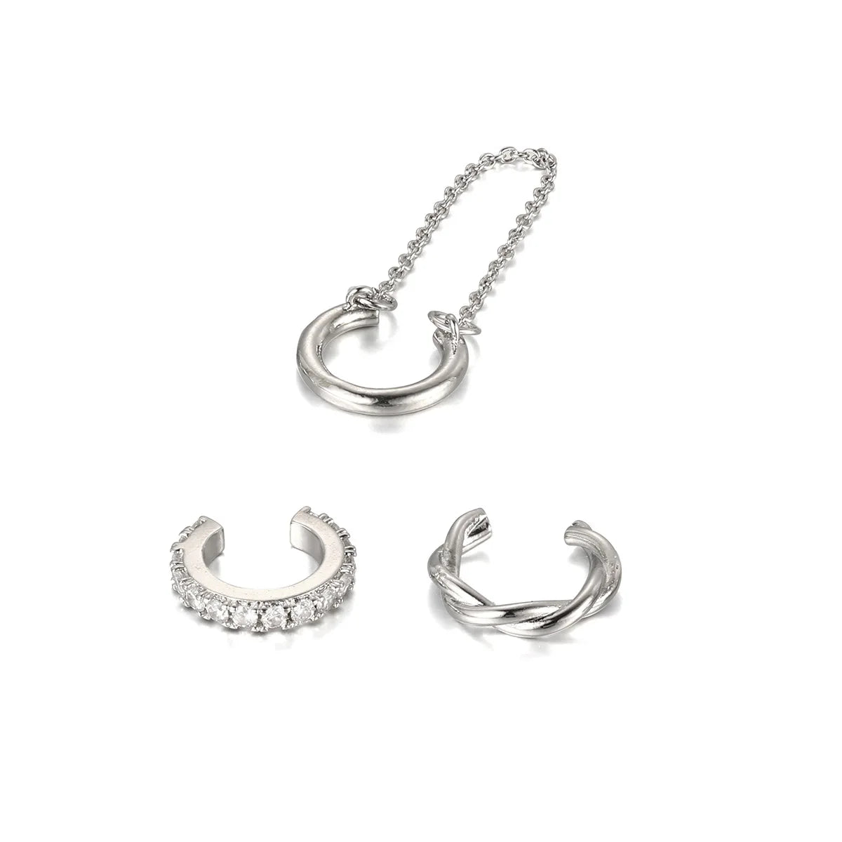 Aros en set x3 dorado.