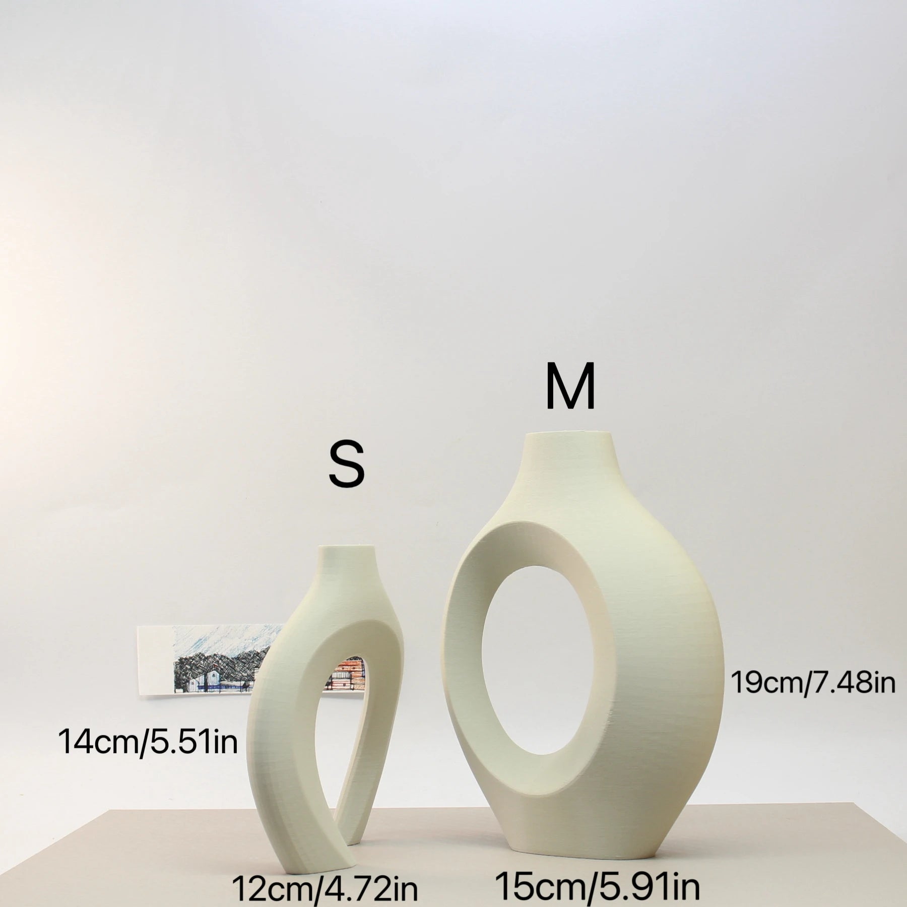 Florero decorativo geometric.