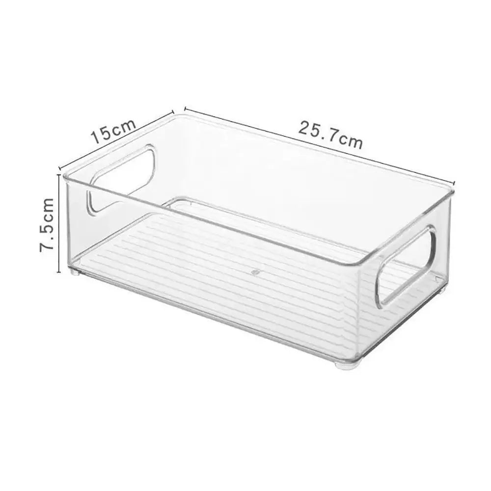 Cajón organizador transparente.