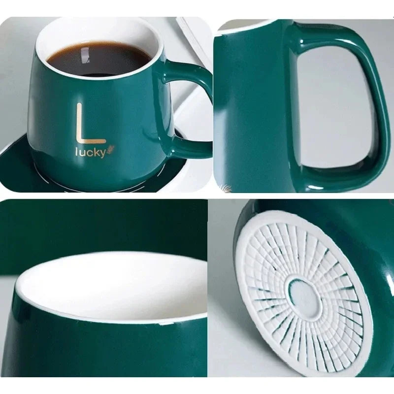 Taza calefactora recargable USB.