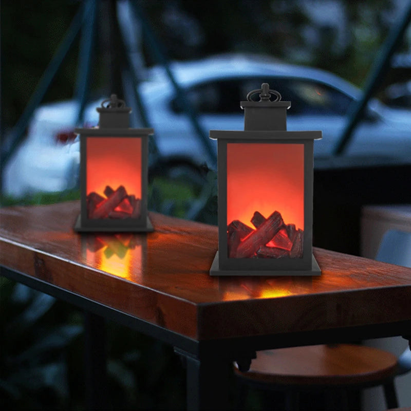 Lámpara LED de mano para chimenea.