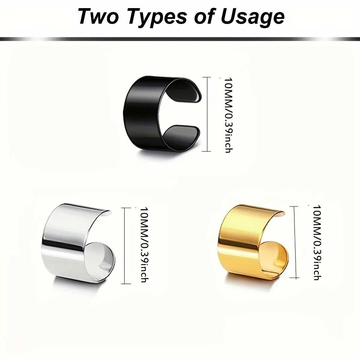 Aros en set de acero ajustables.