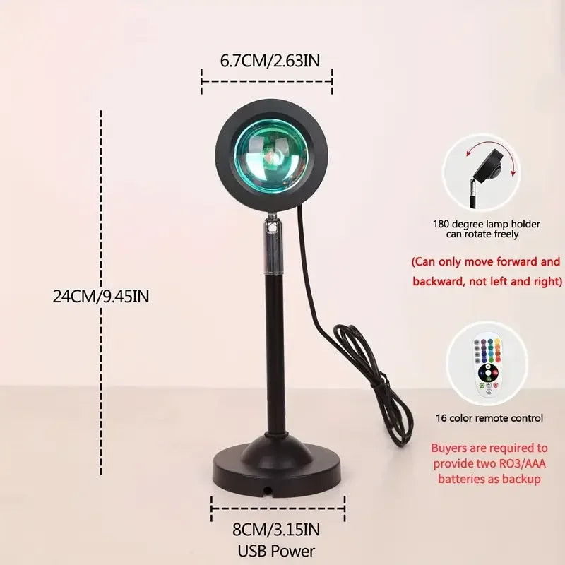 Proyector LED USB luz nocturna .