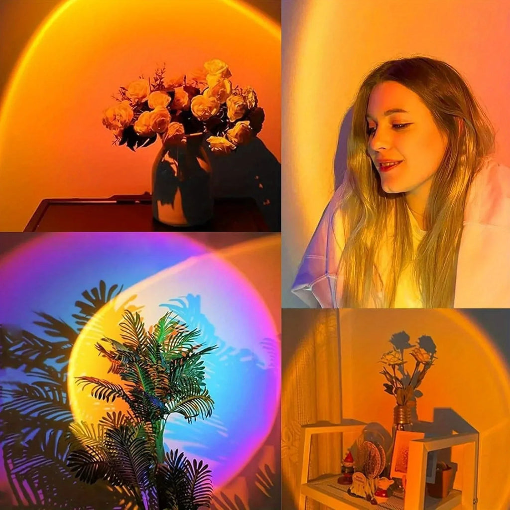 Proyector LED USB luz nocturna .