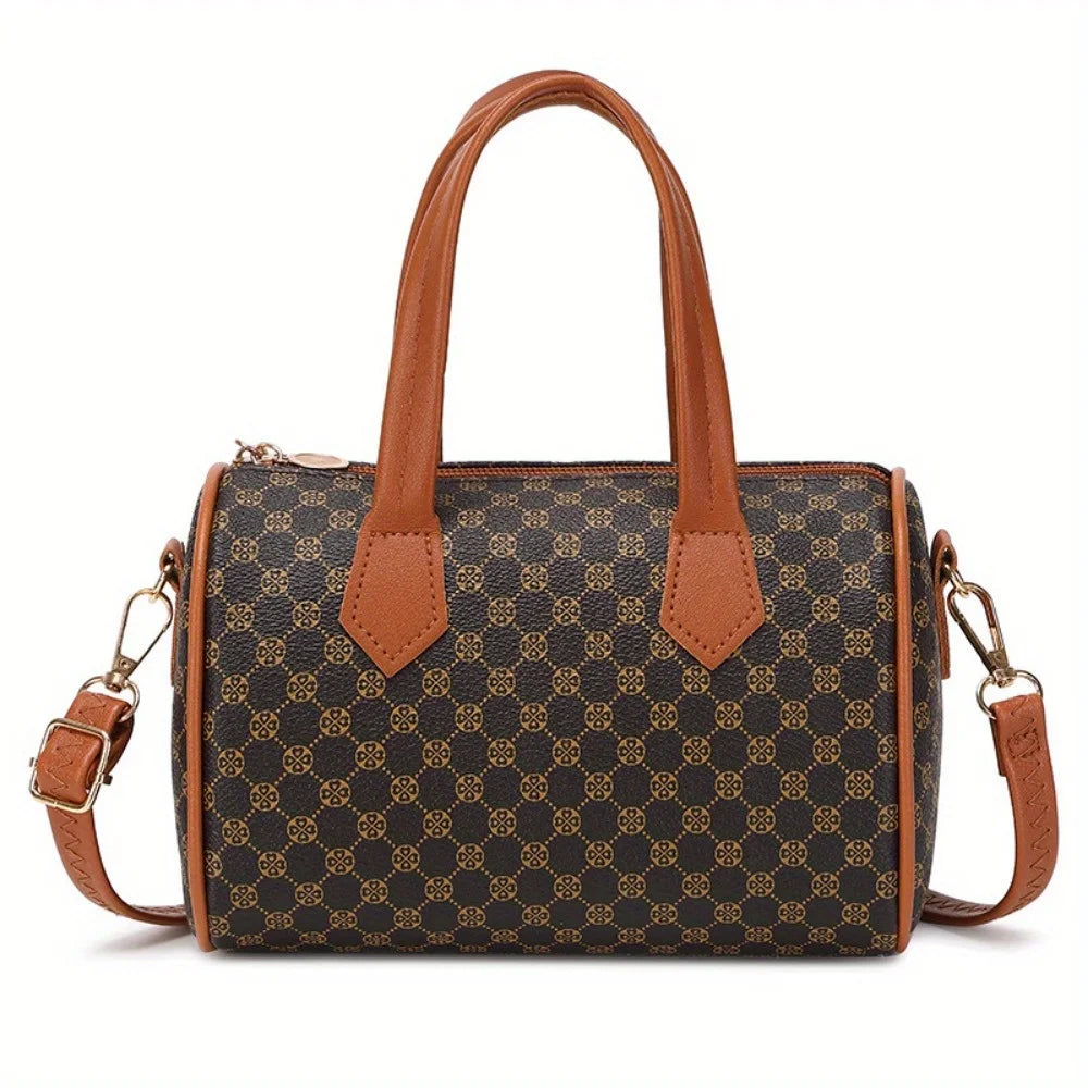 Bolso Vintage con estampado de colores contrastantes