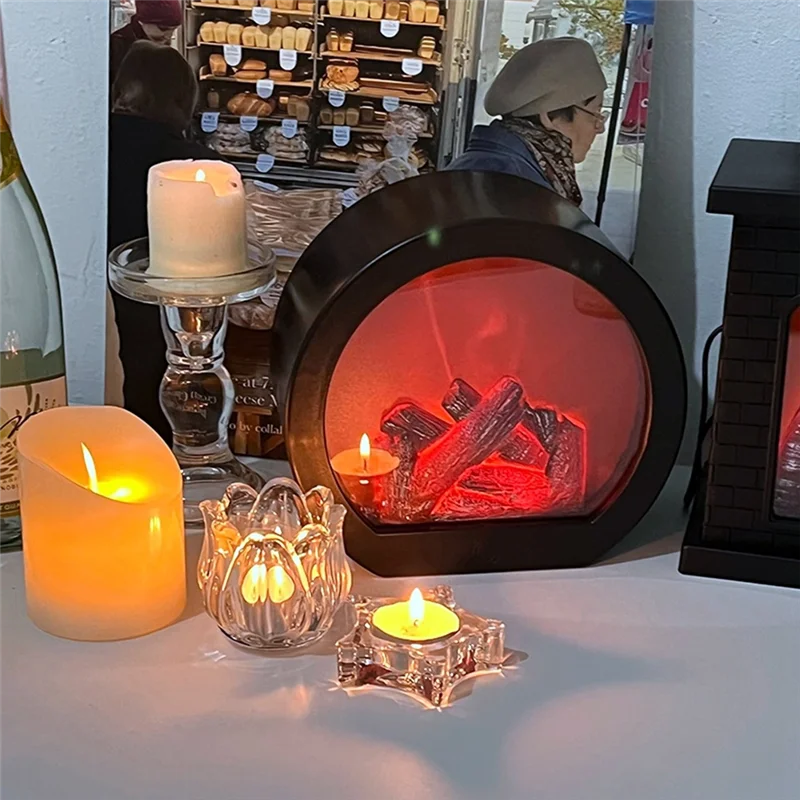 Lámpara LED para chimenea.