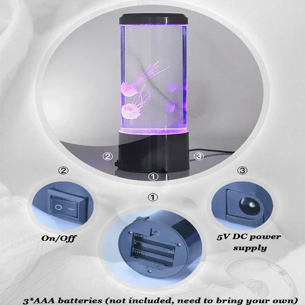 Lámpara de medusas LED con Control remoto
