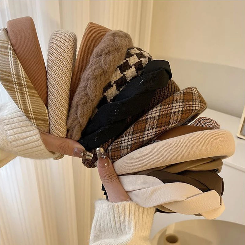 Vincha elástica Vintage para el cabello.