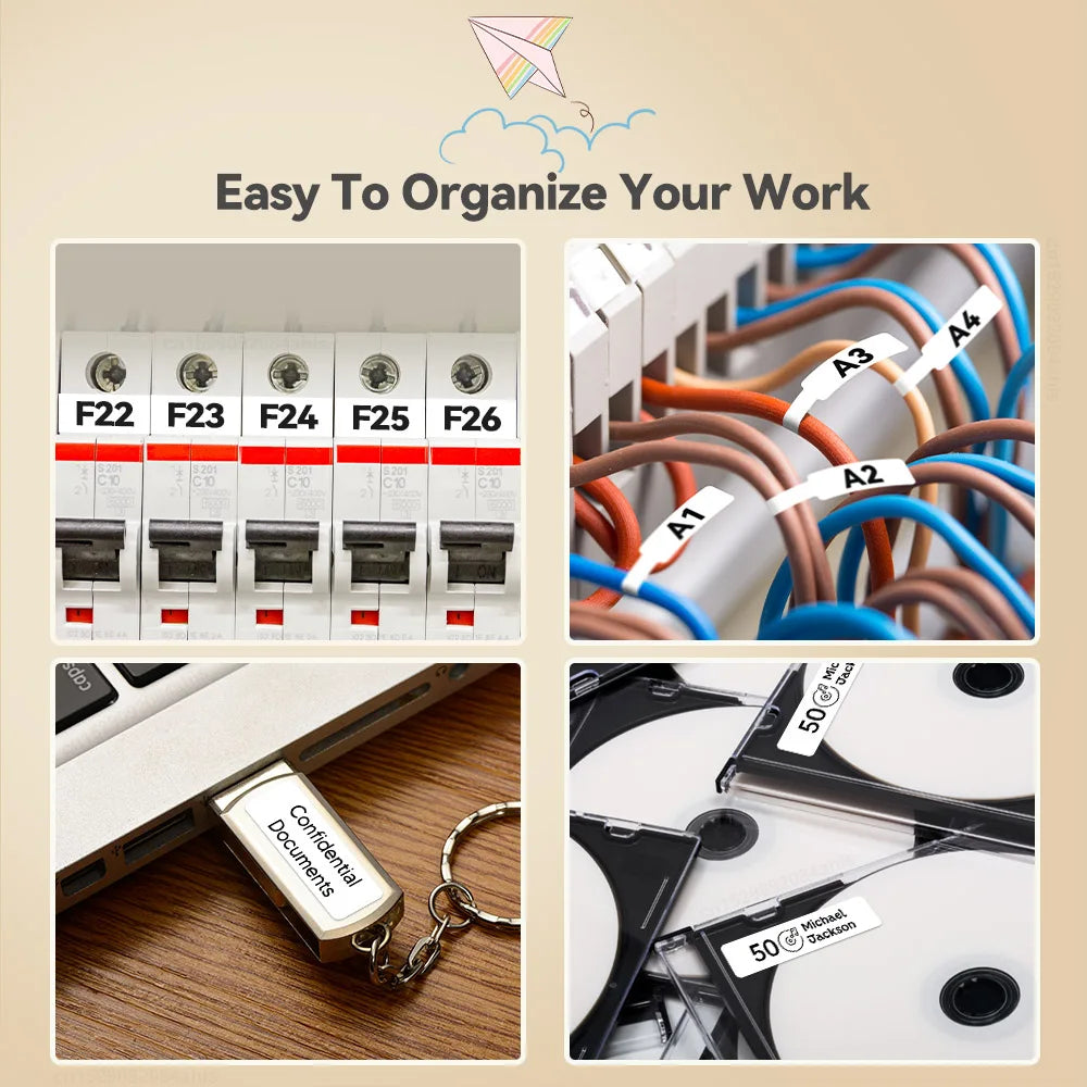 Impresora de etiquetas adhesivas portátil.