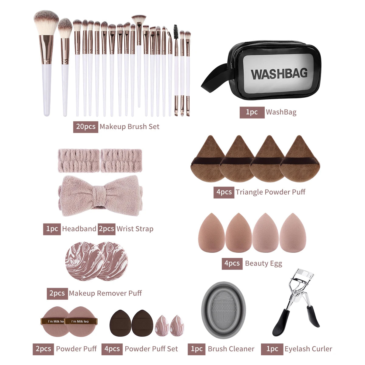 Kit de maquillaje multifuncional, 42 PIEZAS.