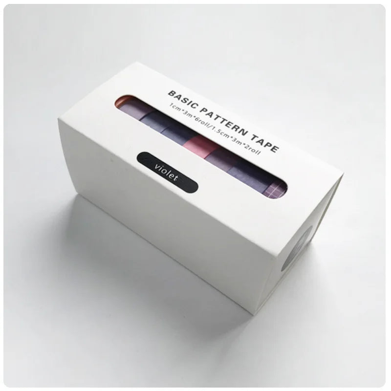 Cinta adhesiva Washi x8unid.