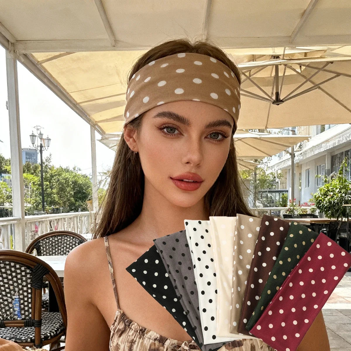 Vincha ancha lunares coreano.