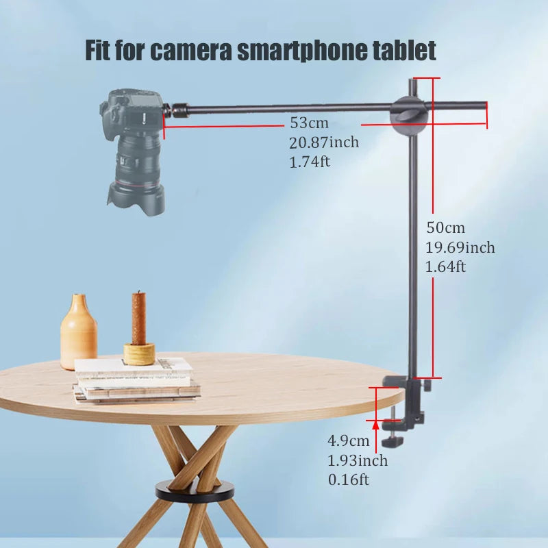 Soporte de disparo superior de escritorio para teléfono.