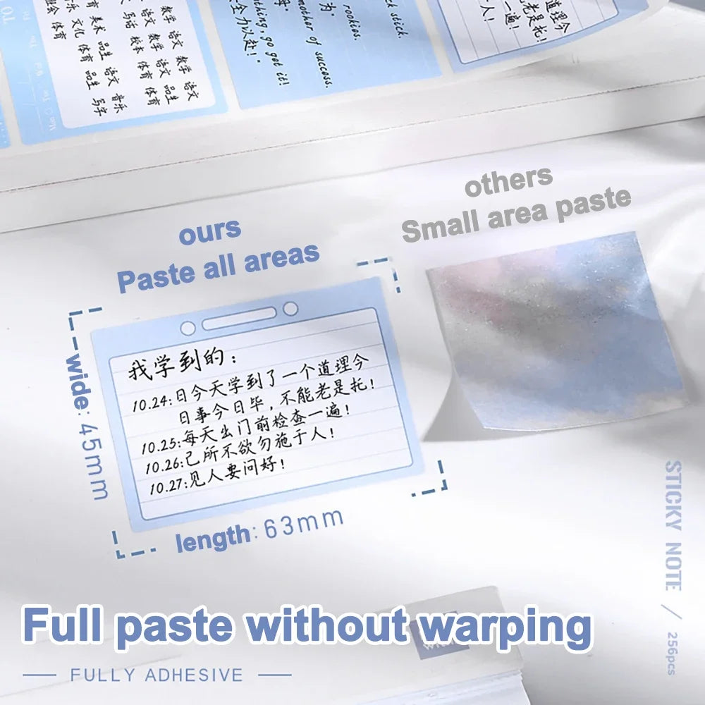 Caja de papel de nota X256unid.