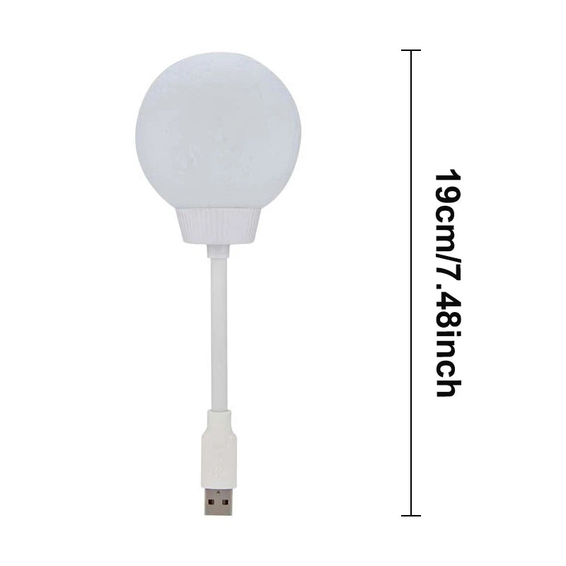 Luz nocturna USB LED, lámpara de noche de dibujos animados.