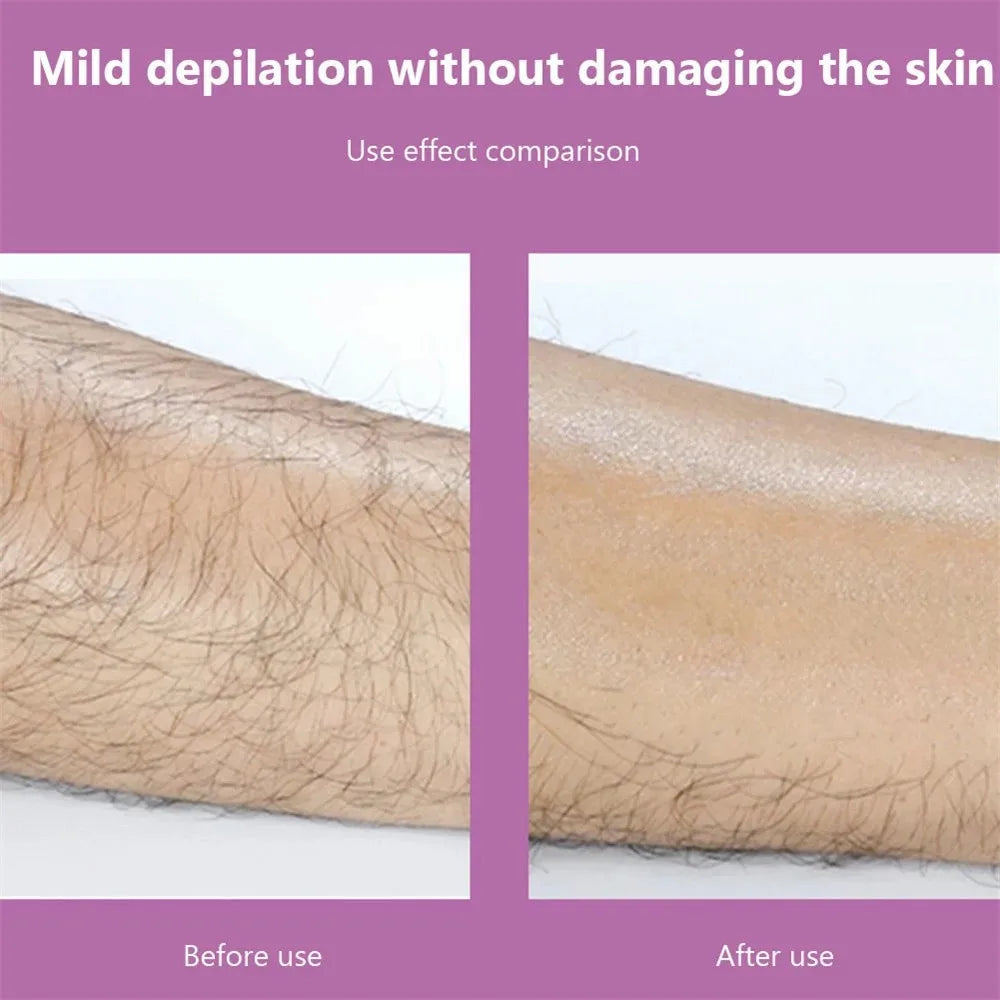 Borrador de depilación física de cristal.