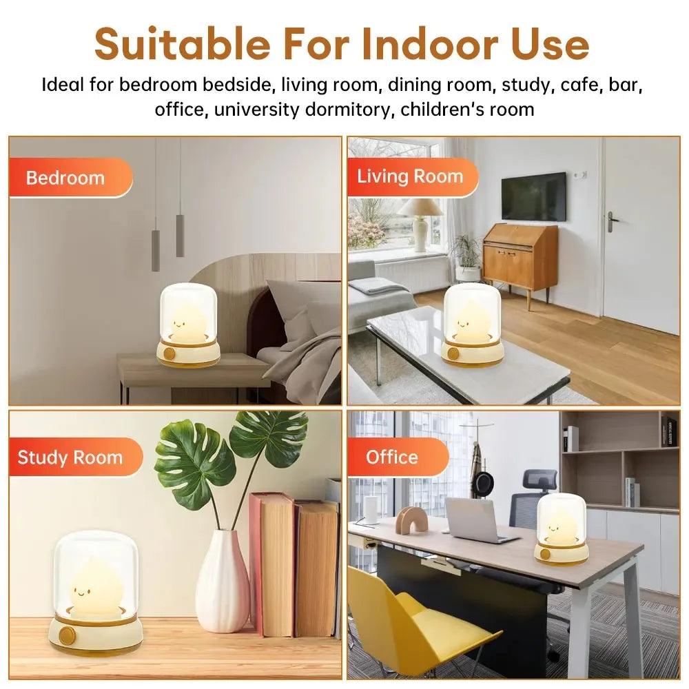 Mini lámpara de noche LED de escritorio.