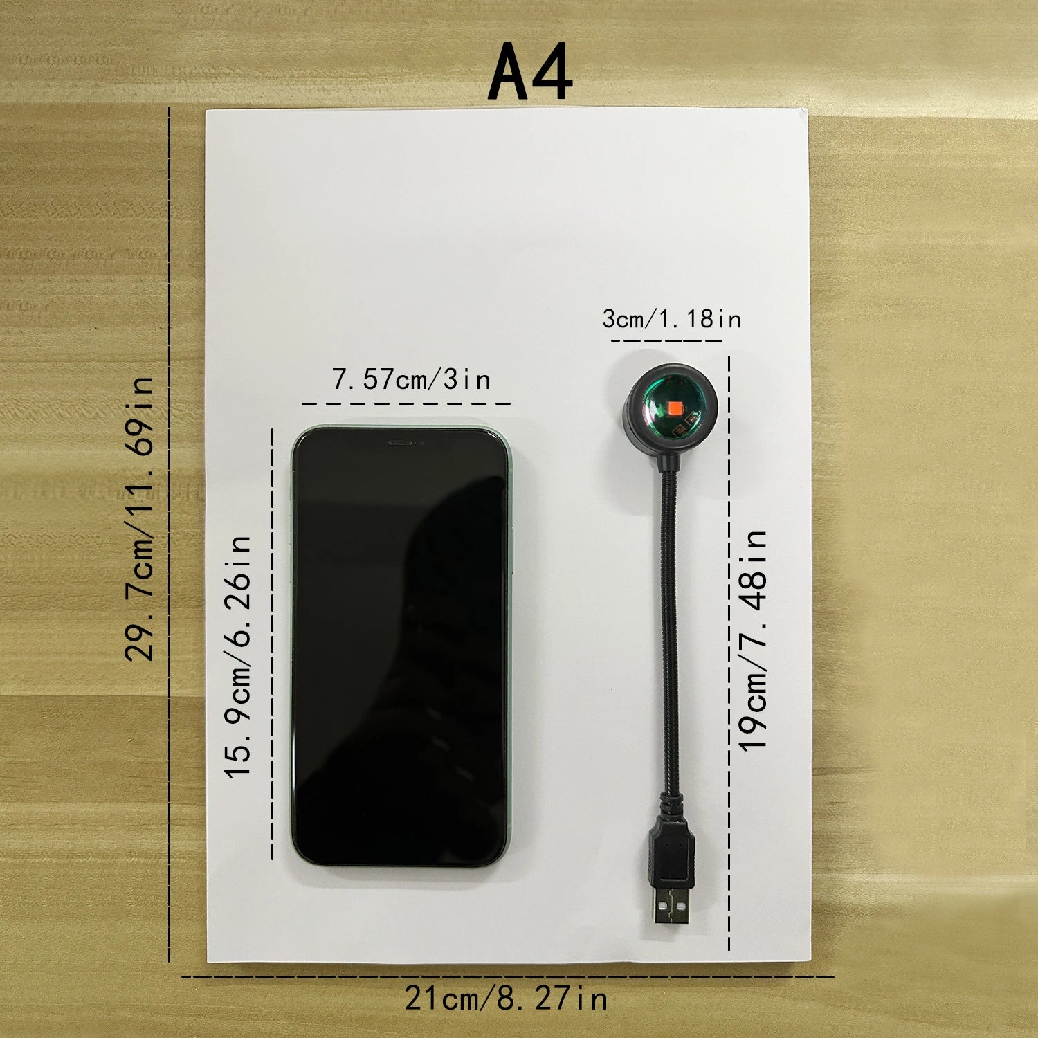 Lámpara de proyección de puesta de sol.