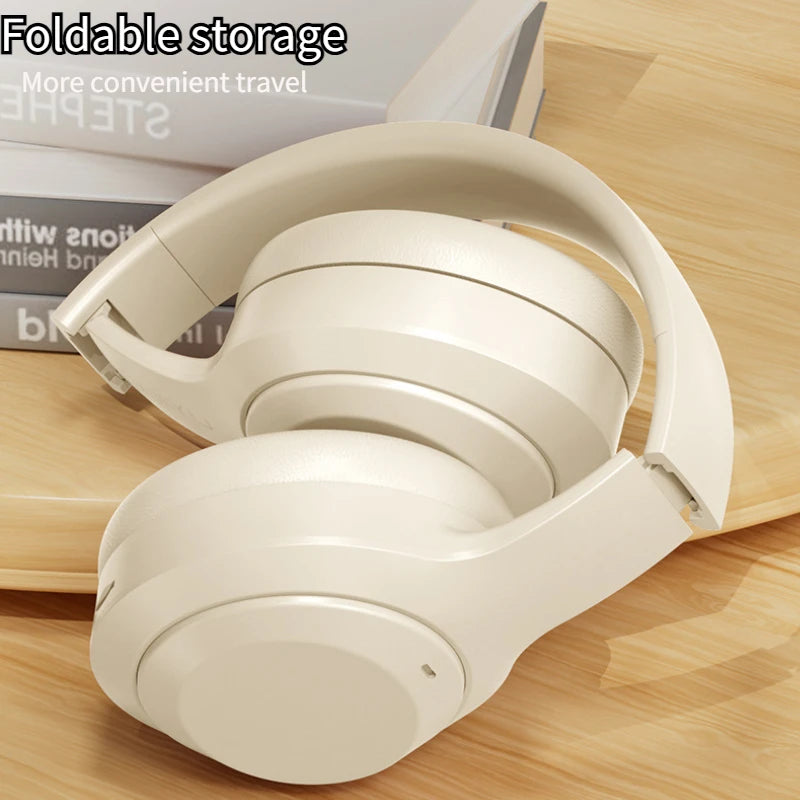 Auriculares inalámbricos Bluetooth 5,1 sobre la oreja.